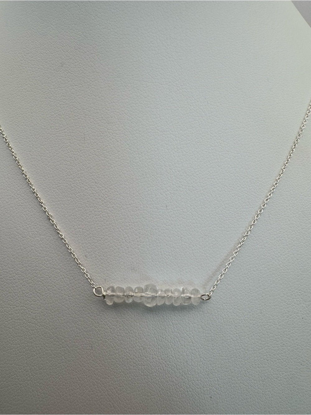 N52 Moonstone Bar Necklace (S925)