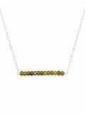 N59 Vesuvianite Bar Necklace (S925)