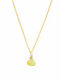 N59 Gold Filled Ethiopian Opal Bar Necklace
