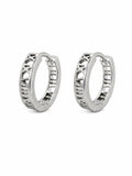 Silver Roman Numeral Huggies (Style #24)