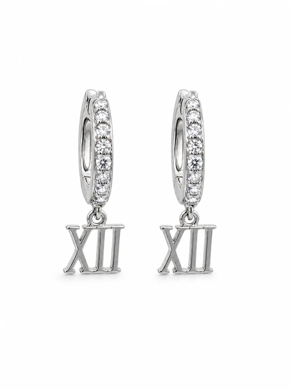 Silver Roman Numeral Huggie (Style #25)