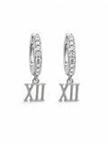 Silver Roman Numeral Huggie (Style #25)