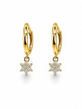 Gold Flower Huggie (Style #19)