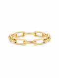 Gold Paperclip Chain Ring