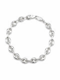 Silver Puff Marine Chain Bracelet (S925)