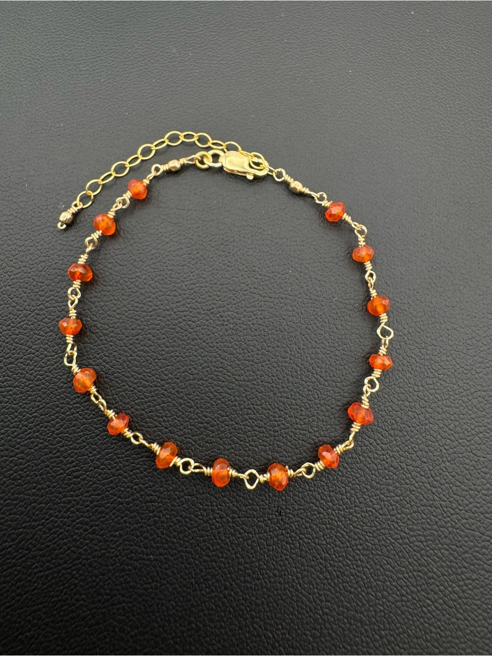 Carnelian Gold Filled Bracelet