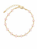 Rose Quartz Gold Filled Bracelet