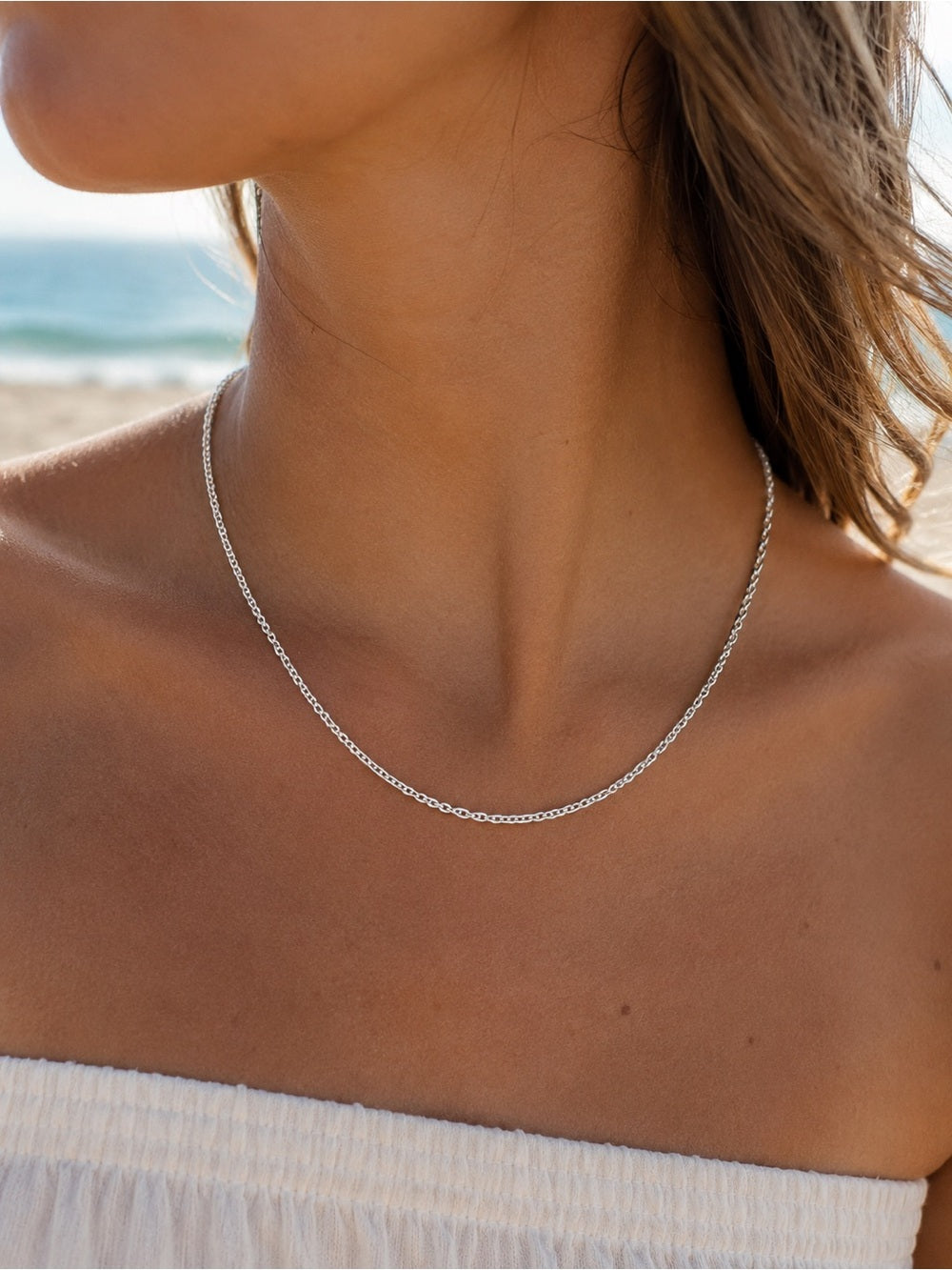 2.4mm Custom Mariner Chain Necklace (S925)