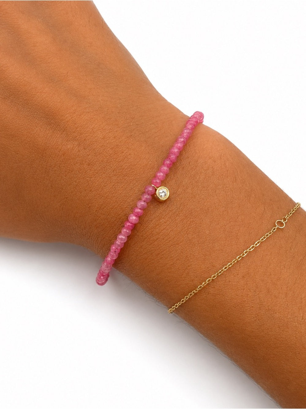 Hibiscus Gemstone Bracelet #EB4