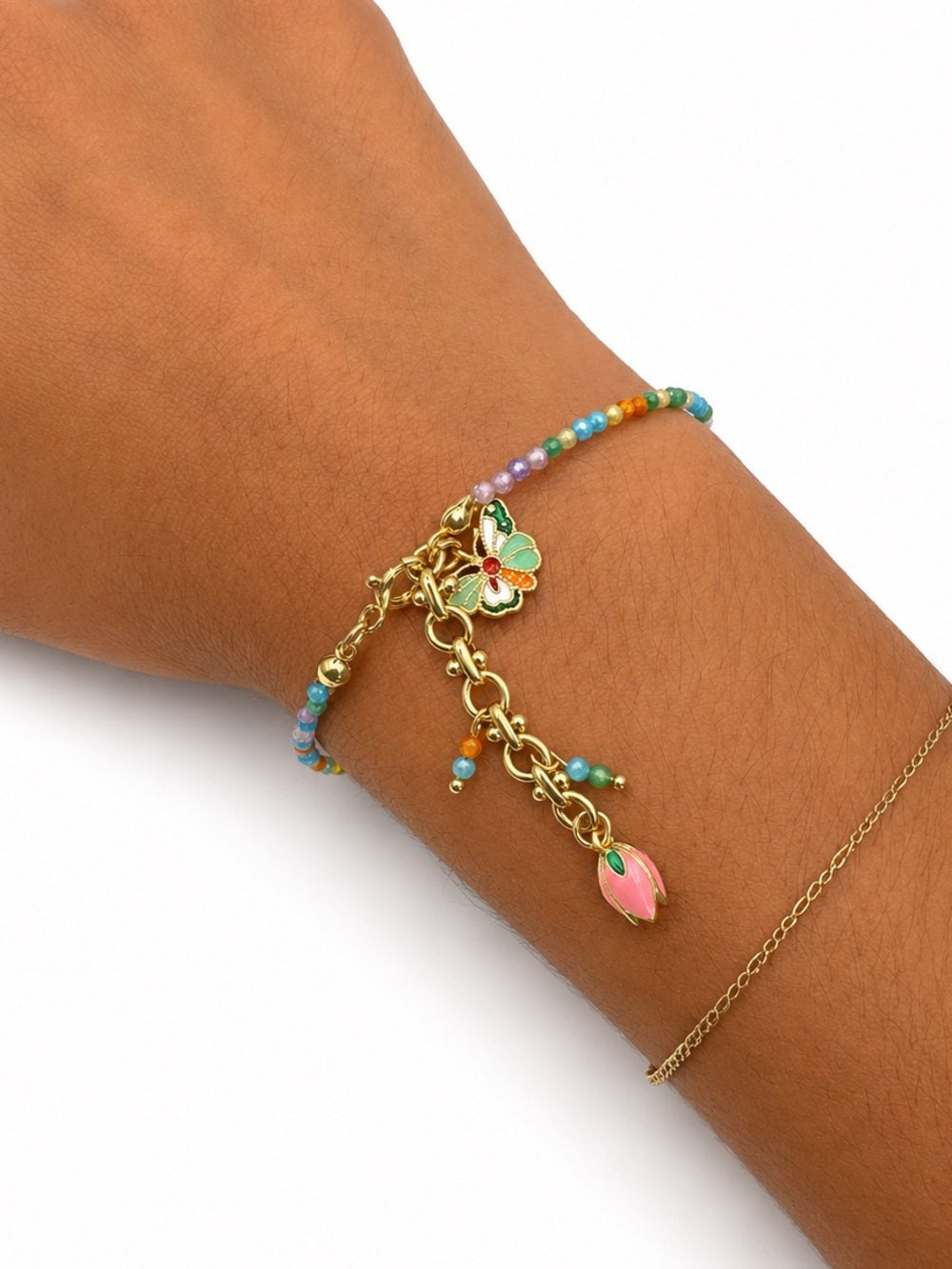 Mercado Gemstone Butterfly Bracelet #EB6