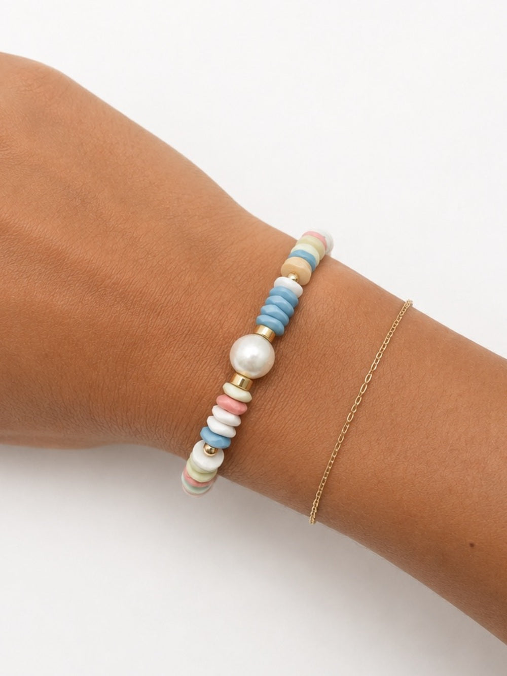 Cotton Sky Gemstone Bracelet #EB14
