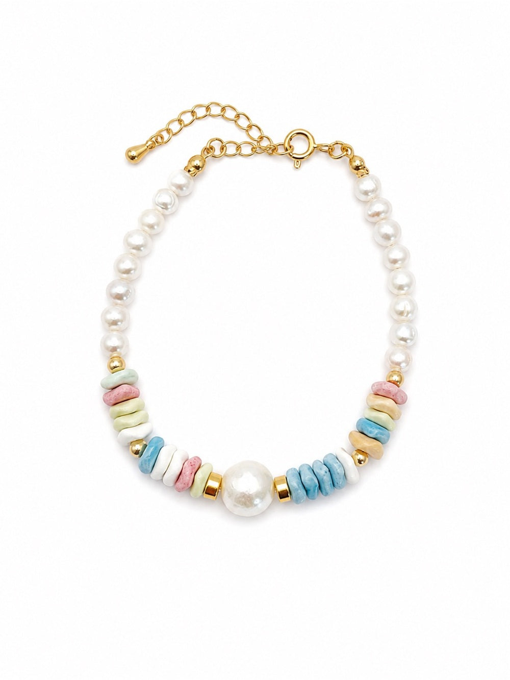 Cotton Sky Gemstone Bracelet #EB14