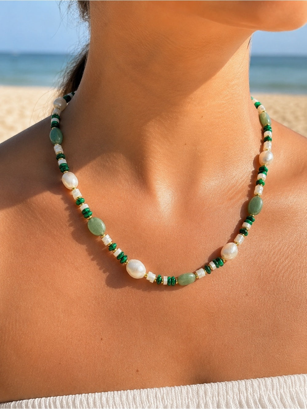 Emerald Coast Gemstone Necklace #EN2