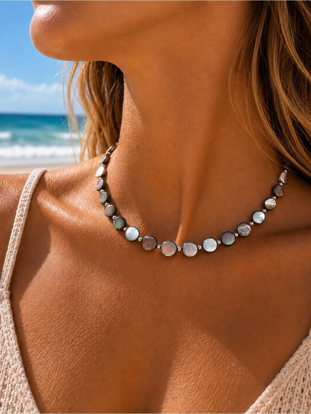 Luna Gemstone Necklace #EN10