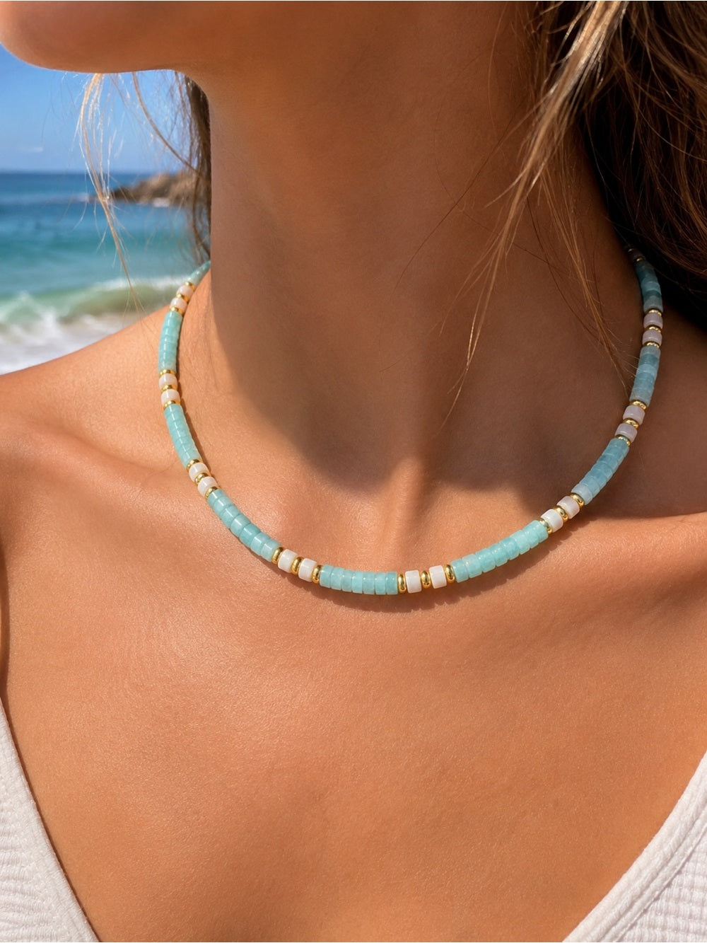 Oceana Gemstone Necklace #EN17