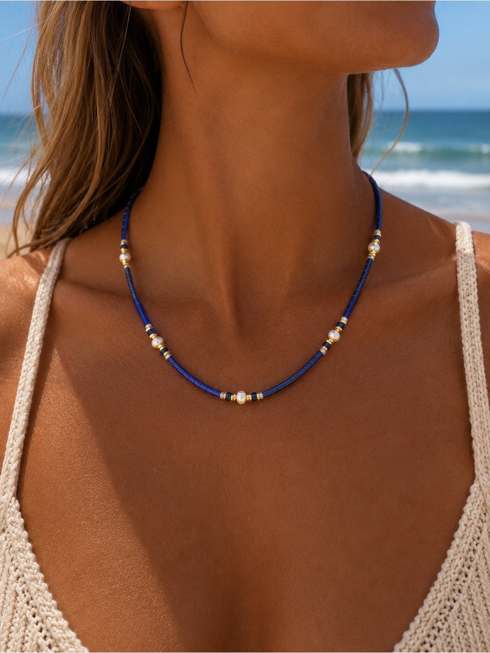 Marina Gemstone Necklace #EN25