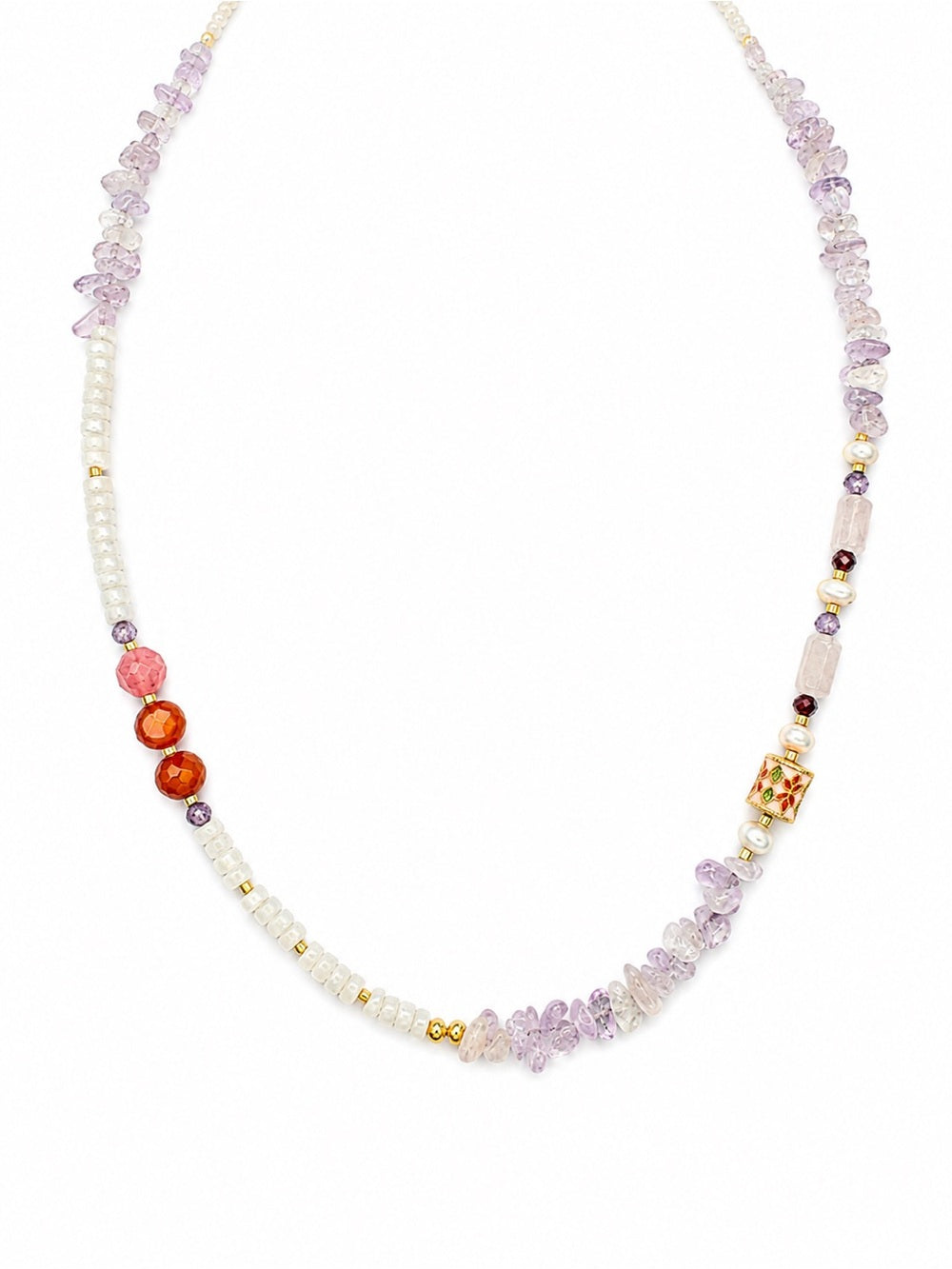 Blush Gemstone Necklace #EN27