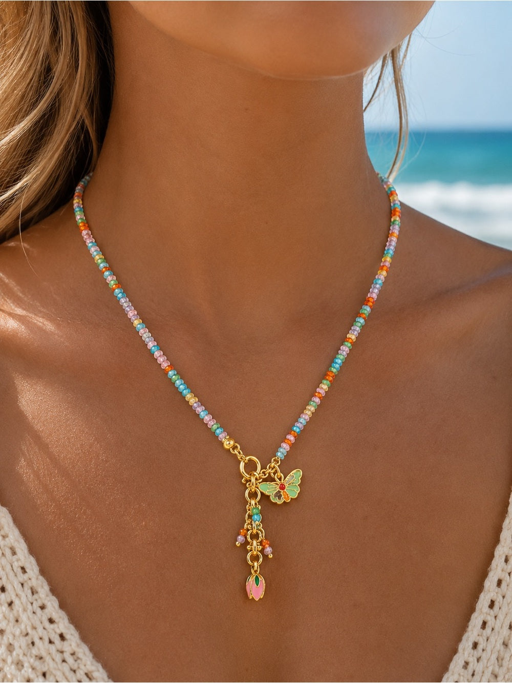 Mercado Gemstone Necklace #EN29