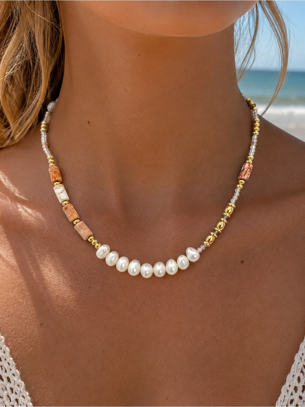 Doré Gemstone Necklace #EN30