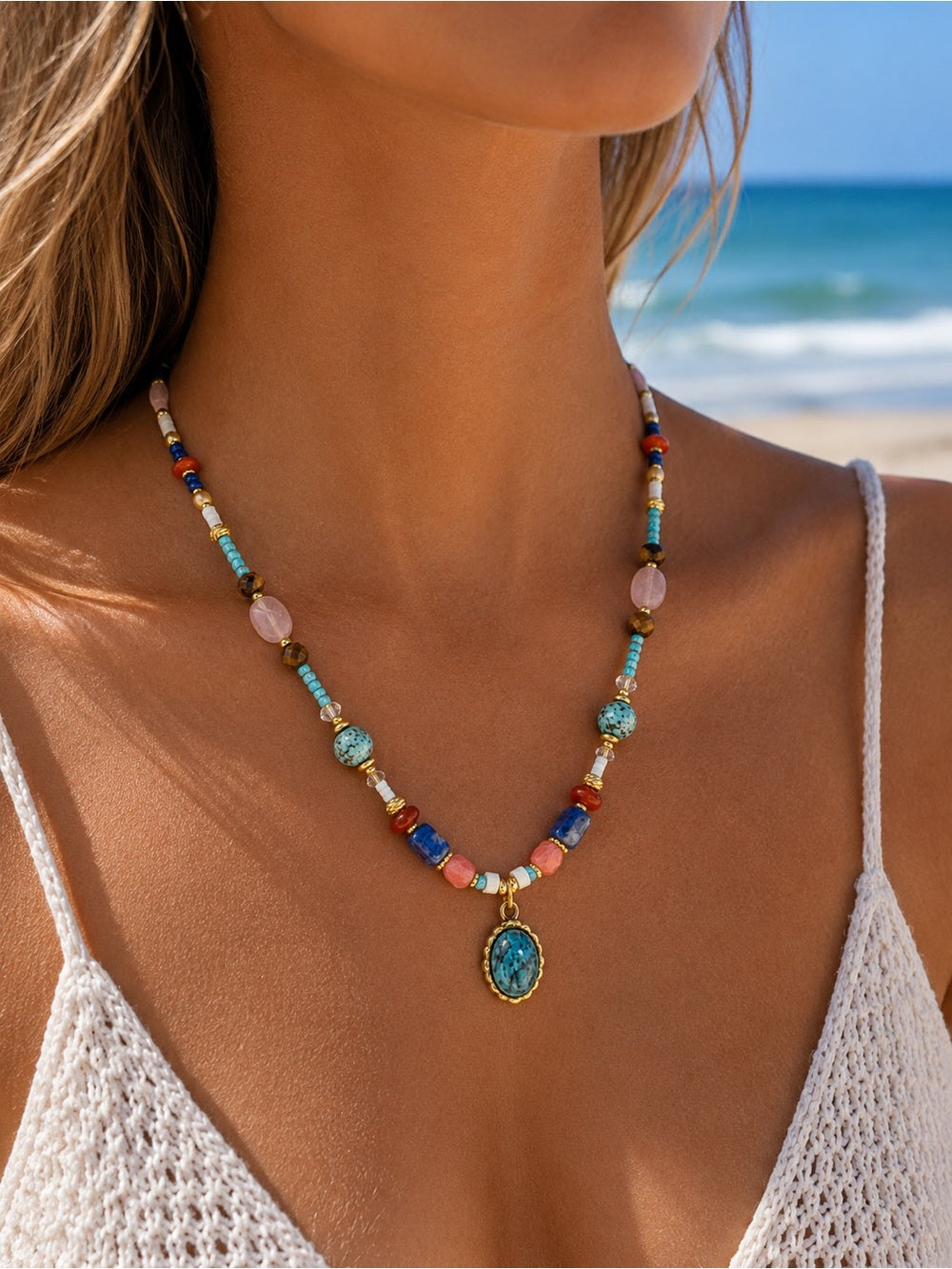 Solara Gemstone Necklace #EN33