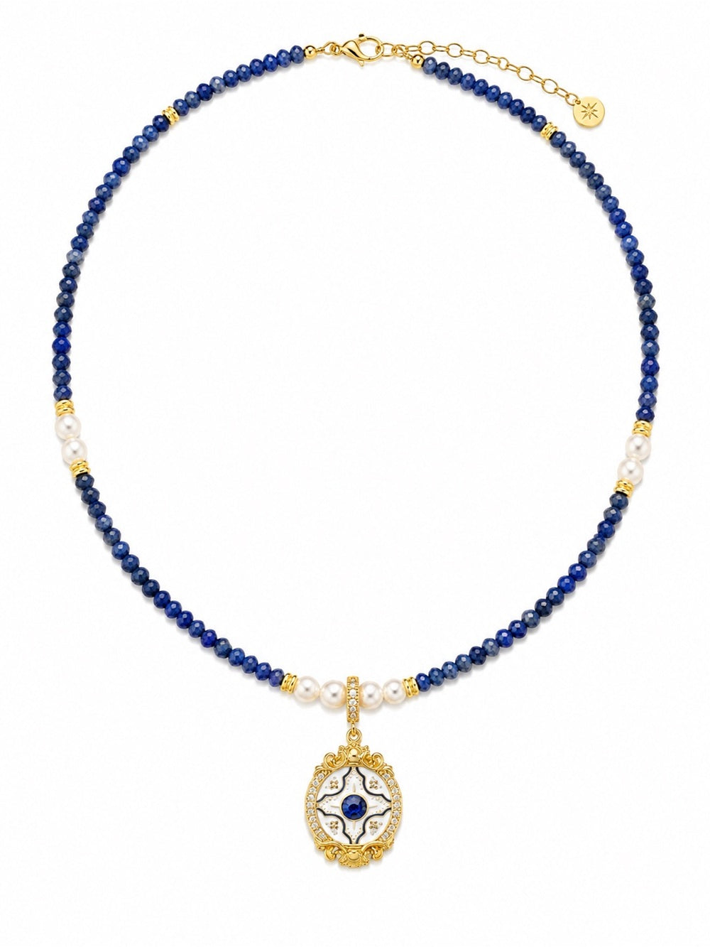 Nazar Gemstone Necklace #EN34
