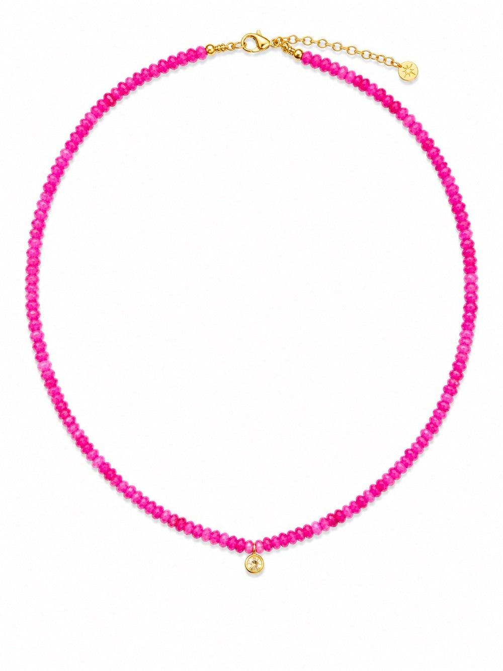 Hibiscus Gemstone Necklace #EN48