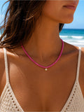 Hibiscus Gemstone Necklace #EN48