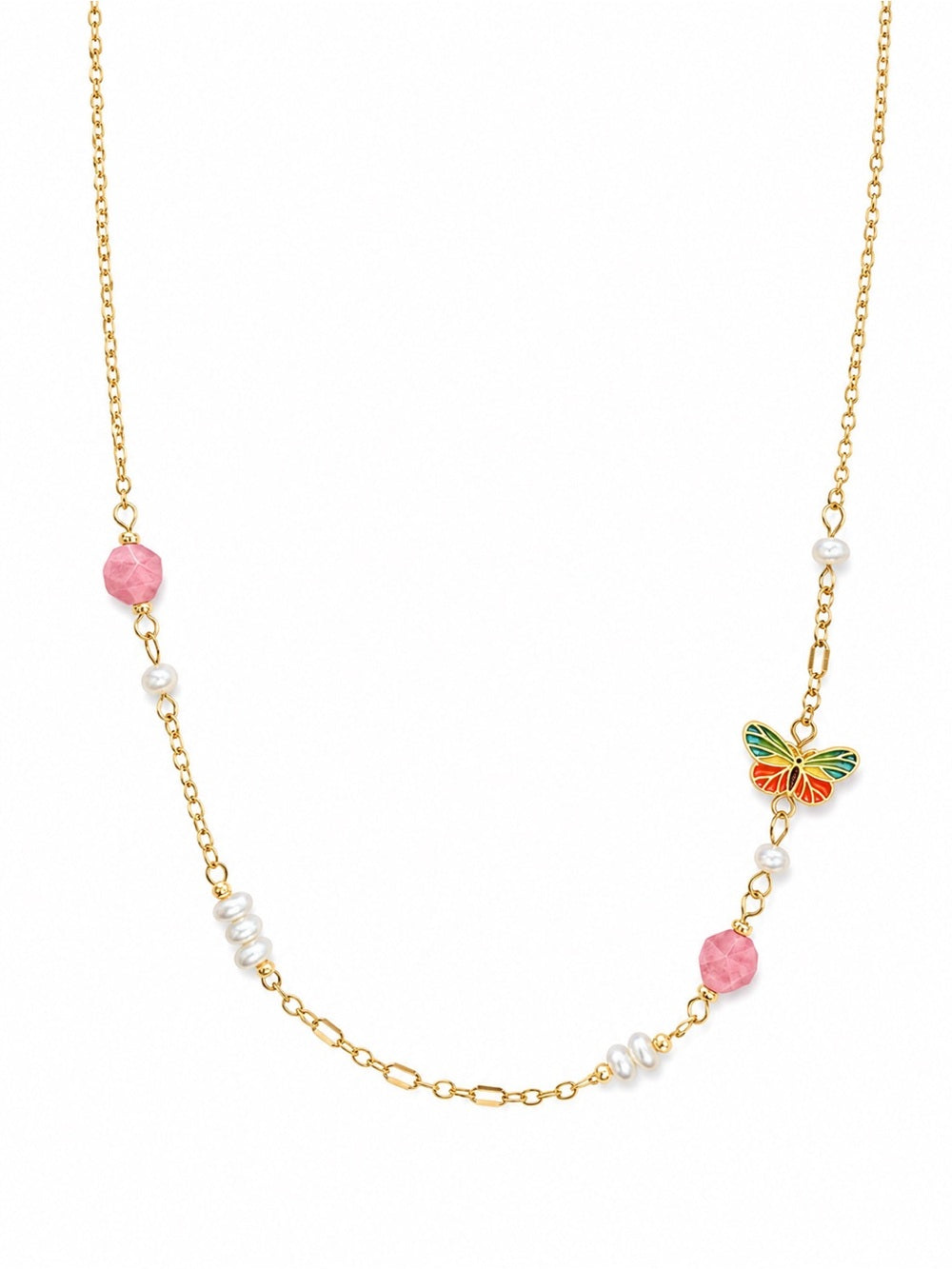 Nectar Butterfly Gemstone Necklace #EN54
