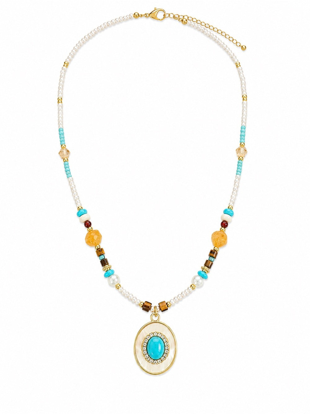 Mistral Gemstone Necklace #EN44