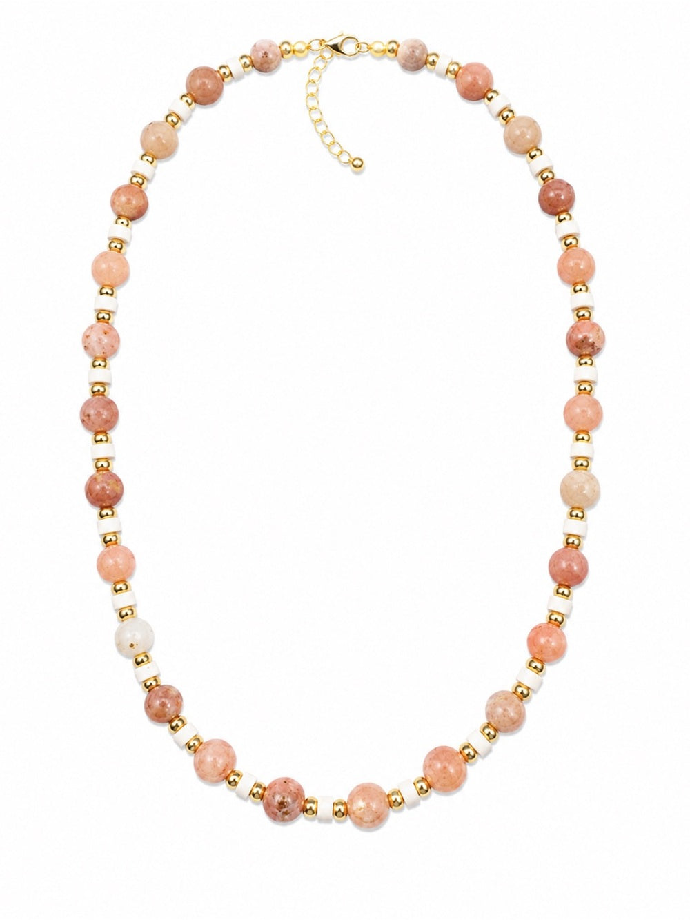Terracotta Gemstone Necklace #EN55