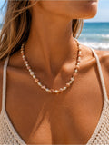 Terracotta Gemstone Necklace #EN55