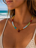 Costa Gemstone Necklace (#E57)