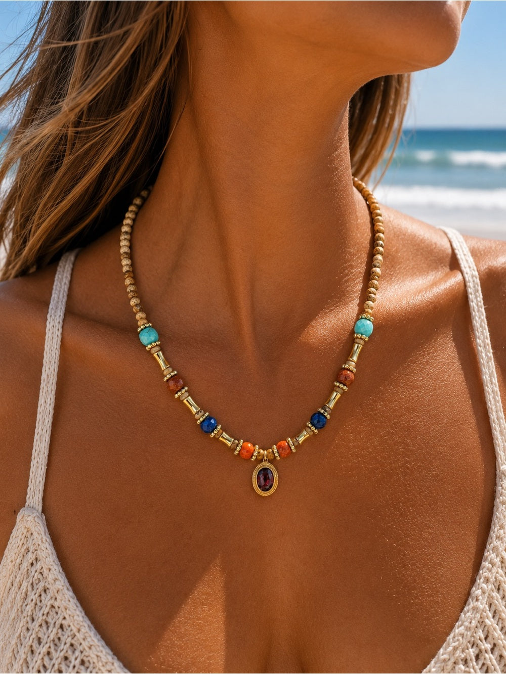 Muse Gemstone Necklace #EN60