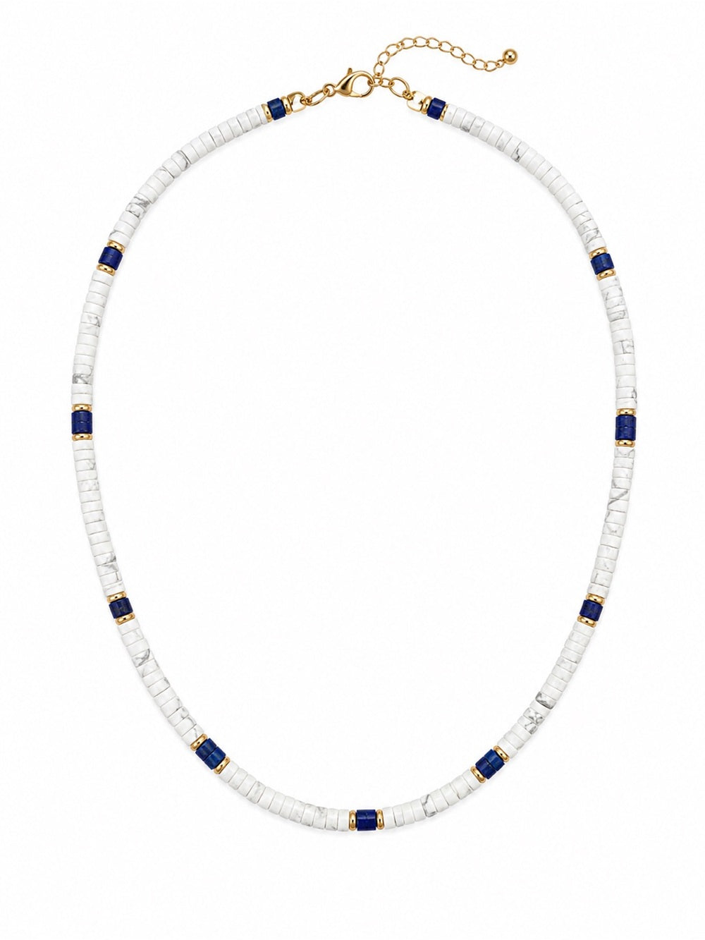 Marble Gemstone Necklace (#EN64)