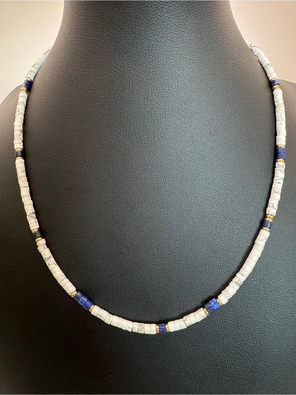 Marble Gemstone Necklace (#EN64)