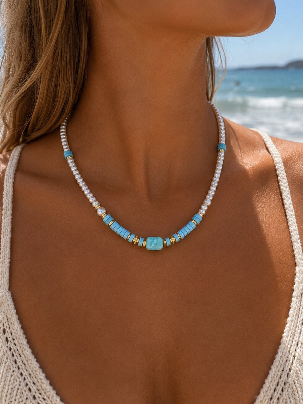 Skylark Gemstone Necklace #EN74