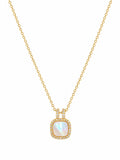 Mother of Pearl Cushion Necklace (#EN65)