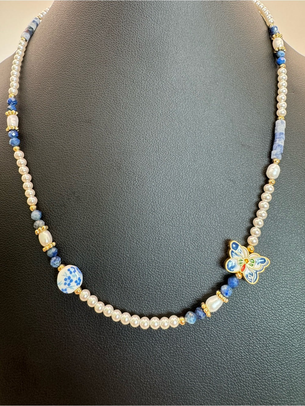 Cobalto Gemstone Necklace (#EN68)