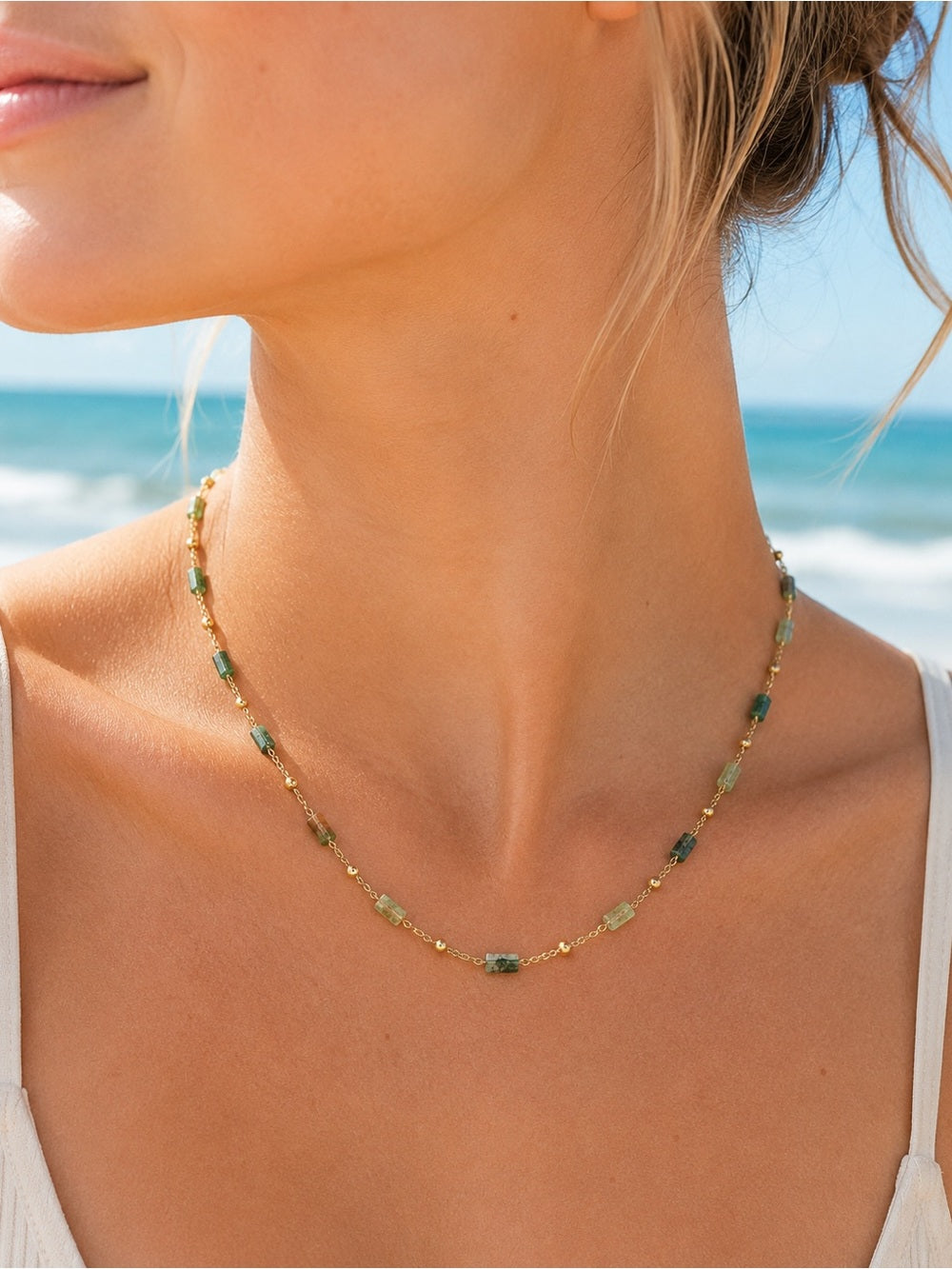 Vela Gemstone Necklace #EN73