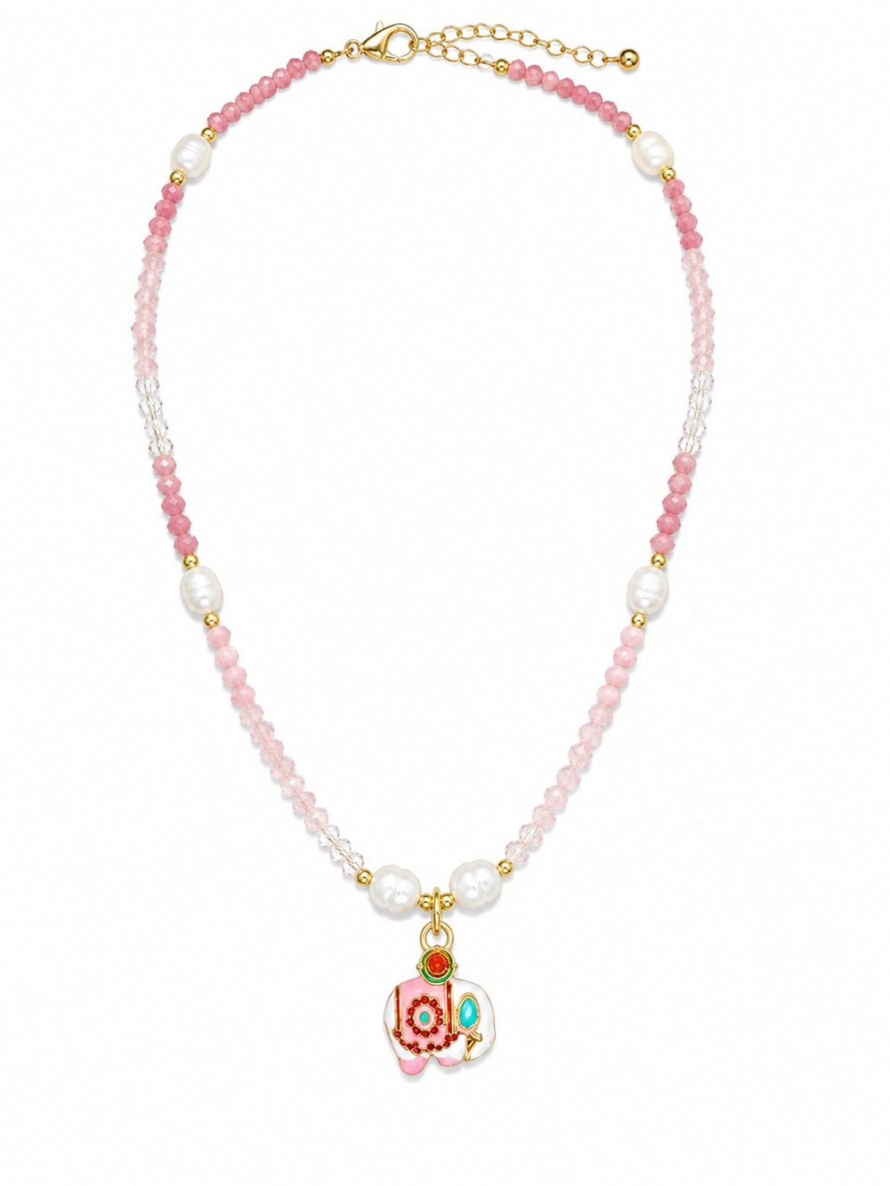 Elephantee Gemstone Necklace (#EN69)
