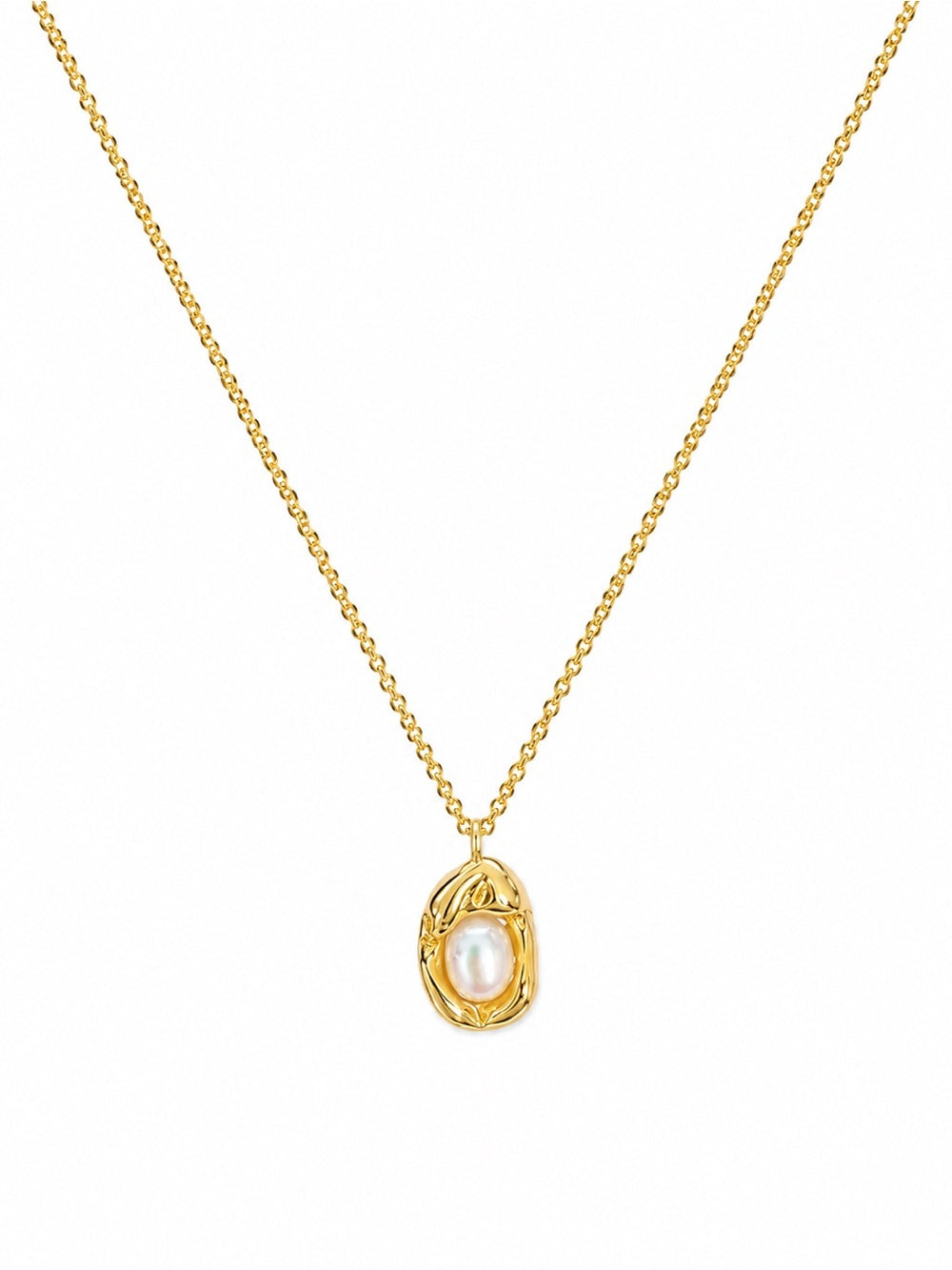 Freshwater Pearl Organic Necklace (#EN86)