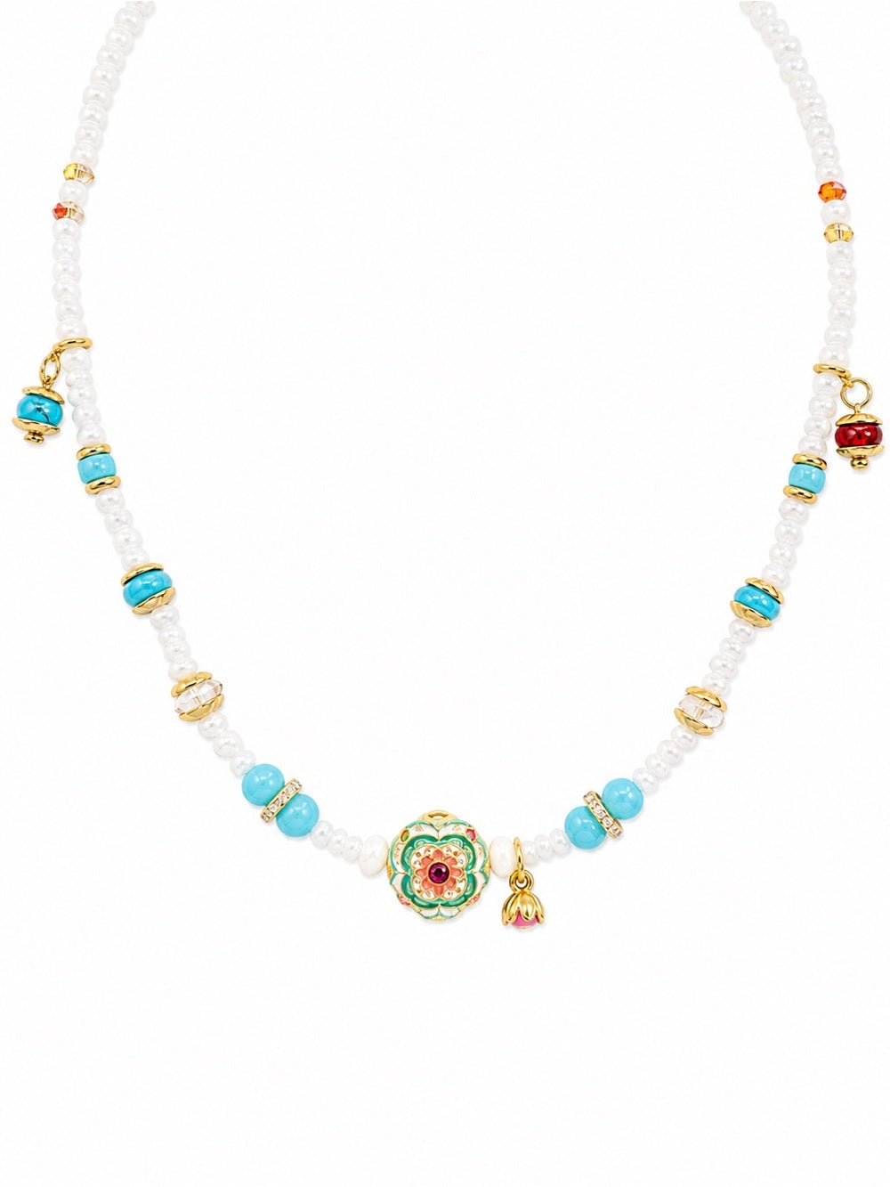 Wisteria Gemstone Necklace (#E84)