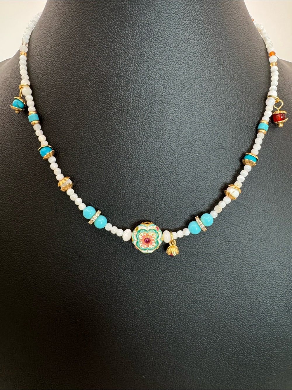 Wisteria Gemstone Necklace (#E84)