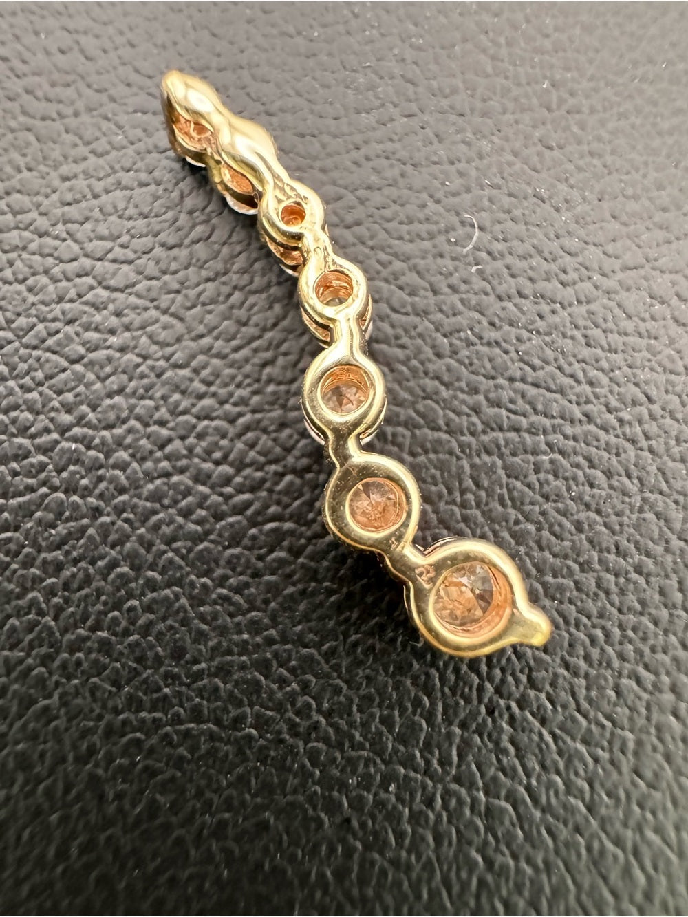 Cascade Natural Diamond Pendant (14k Gold)
