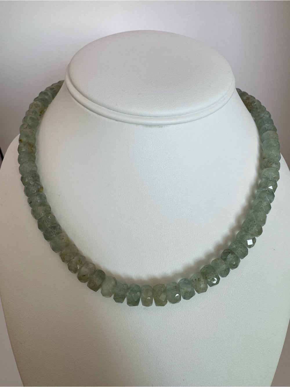 Aquamarine Gemstone Necklace (S925)