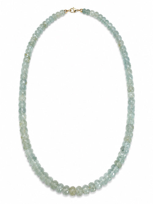 Aquamarine Gemstone Necklace (S925)