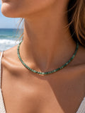 Emerald Gemstone Necklace (S925)
