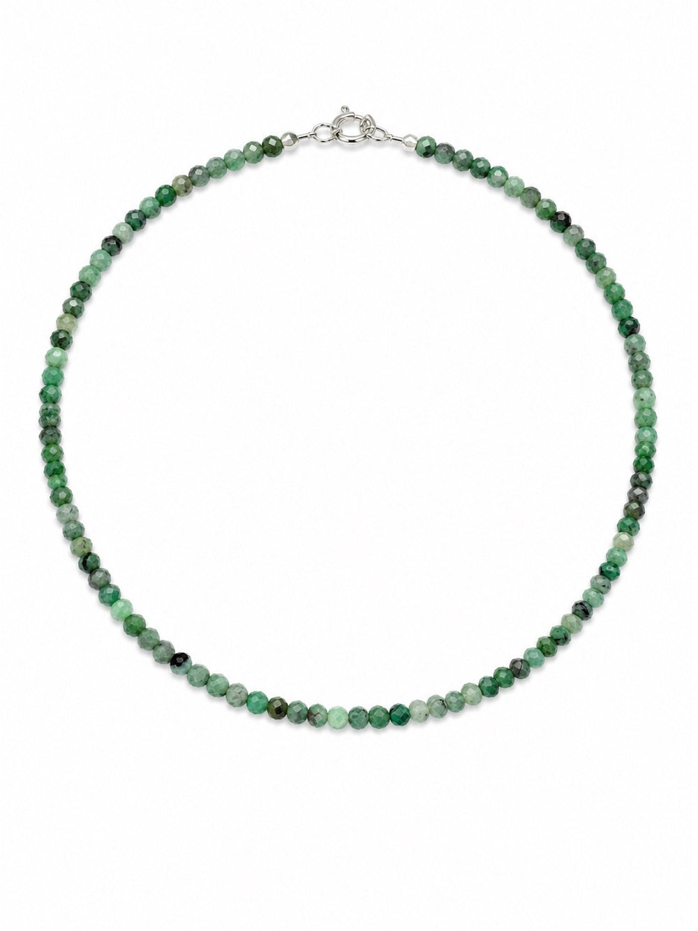 Emerald Gemstone Necklace (S925)