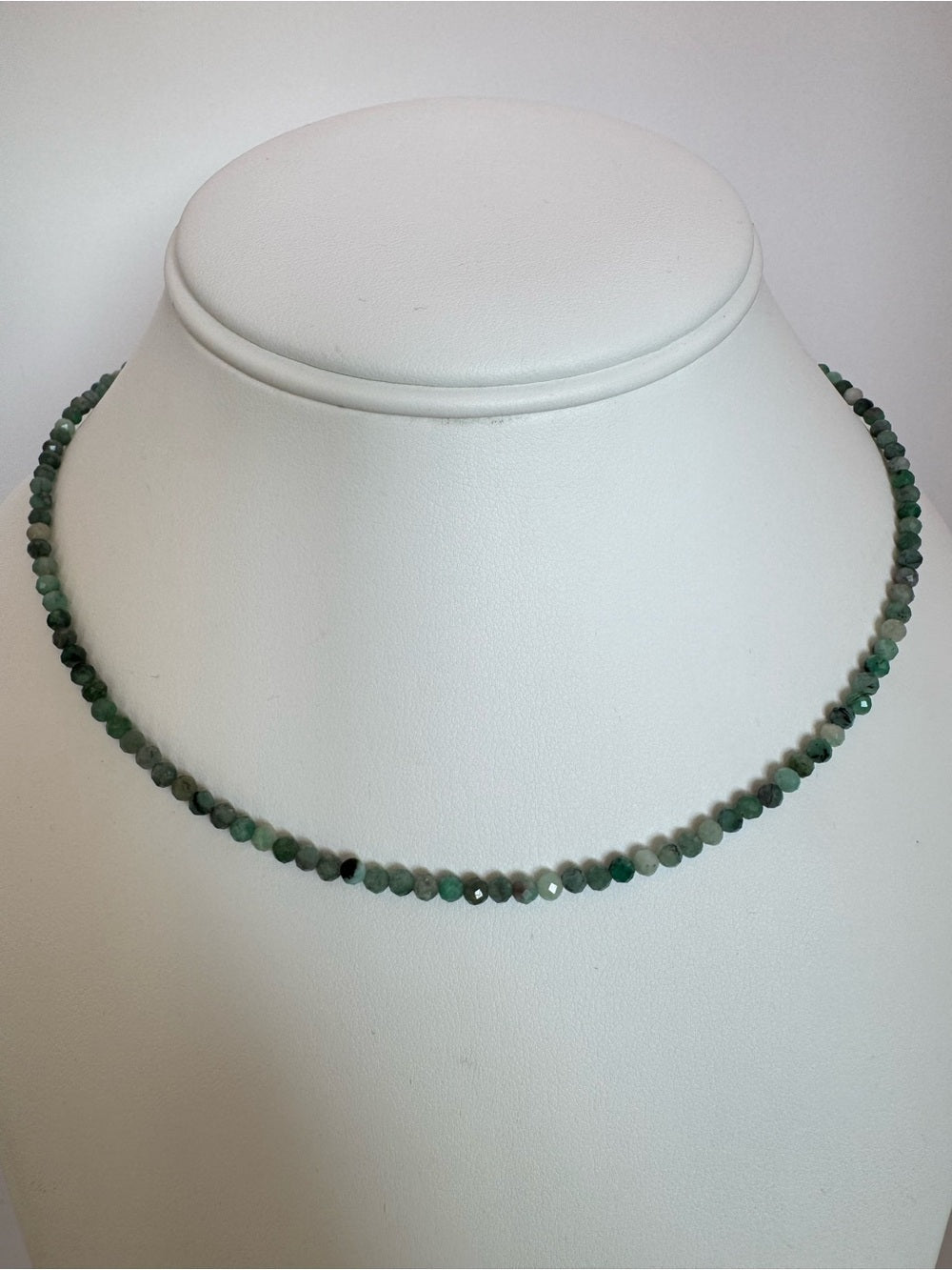Emerald Gemstone Necklace (S925)