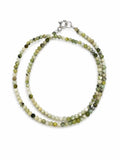 Chrysophrase Gemstone Double Bracelet (S925)